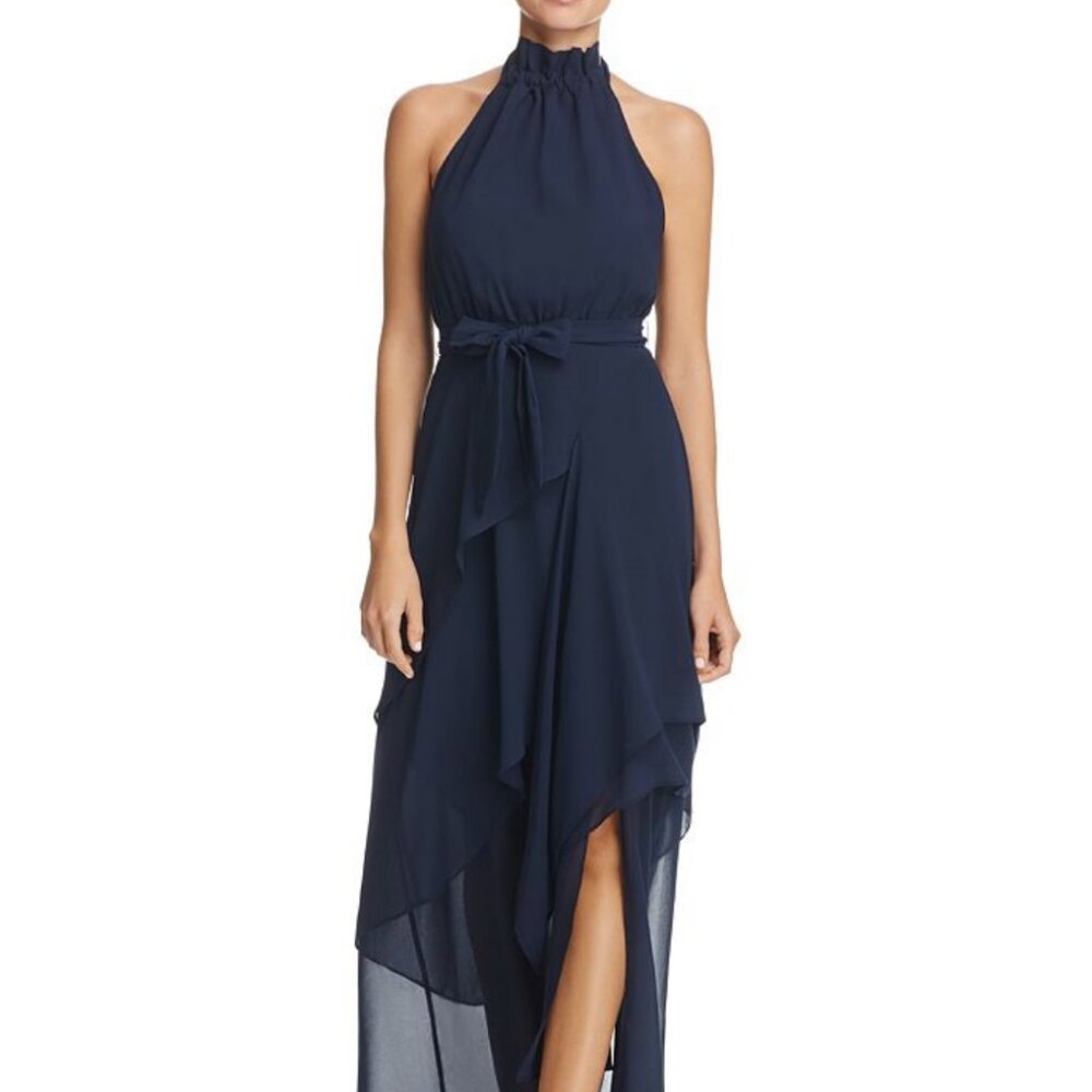 C/MEO Collective Allude Halter Maxi Dress